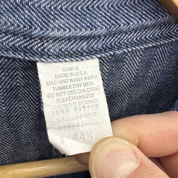 Vintage Big Mac Denim Coveralls Men 44 Made in USA Workwear Mechanic Suit - Picture 5 of 9